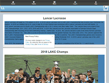 Tablet Screenshot of lancerlacrosse.org